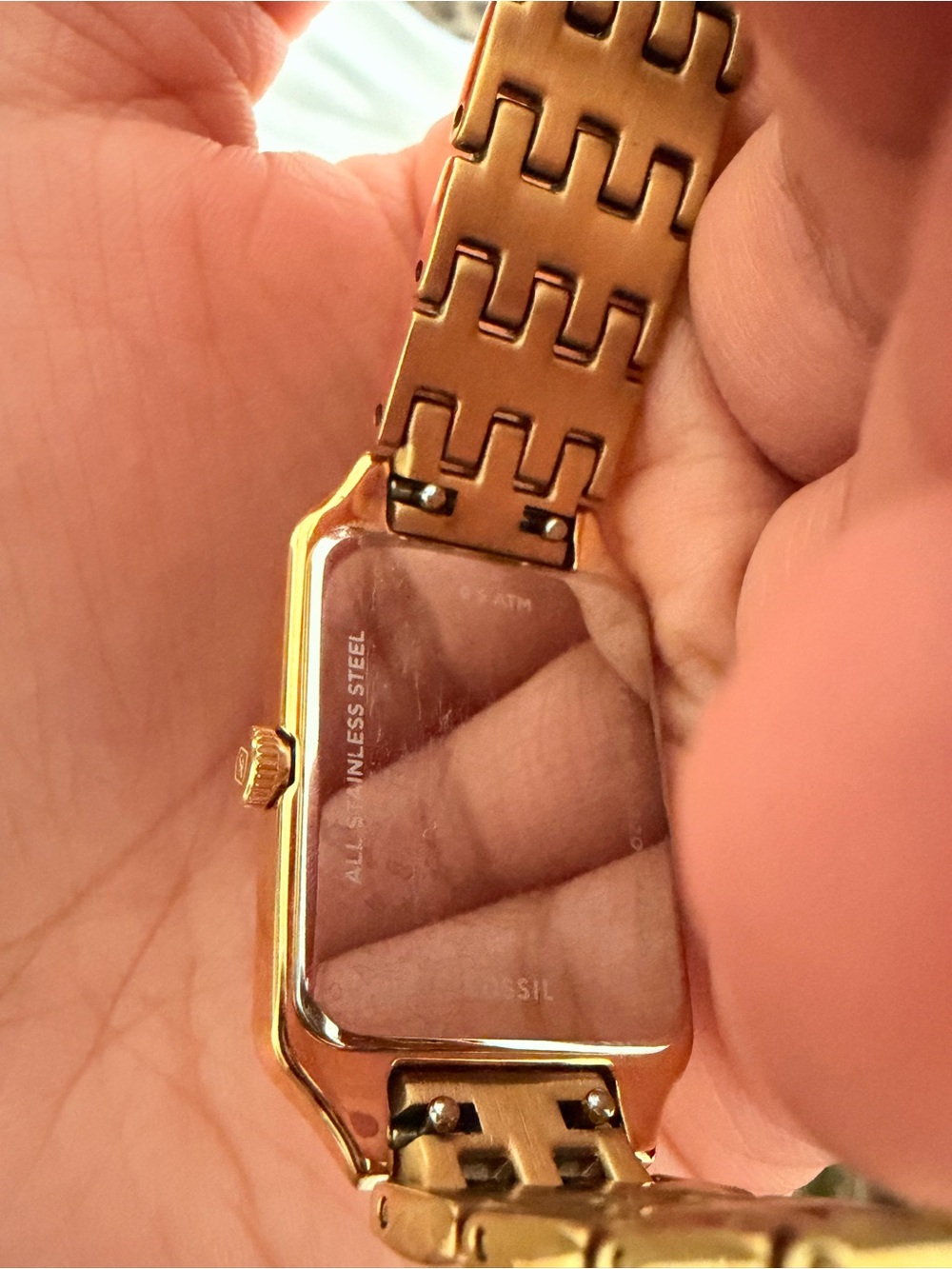 Fossil Raquel Watch Gold-Tone Rectangular Face - Picture 4 of 4